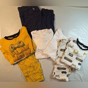 Bundle: Boys' 2 Pair Gaming Pajamas, 2 Undershirts, + 1 Pair Sweatpants